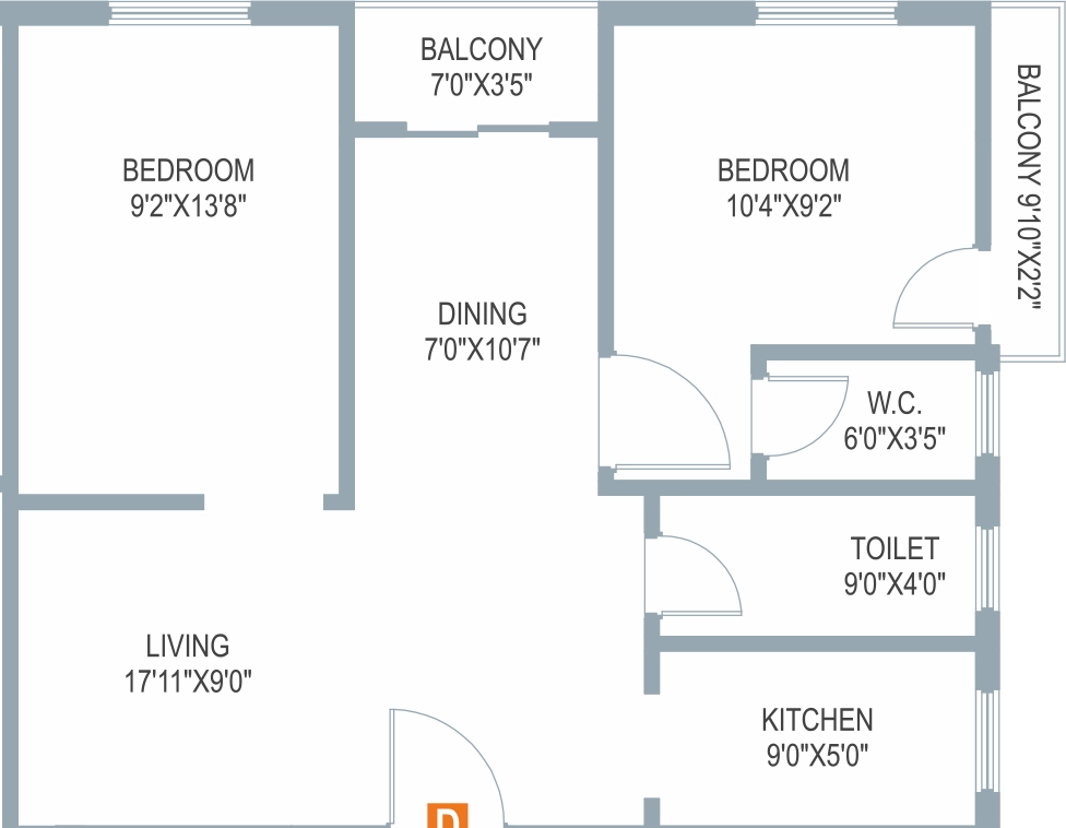2 BHK Flat in Gokul Emerald Tower in Lake Town, Kolkata - Image 903711