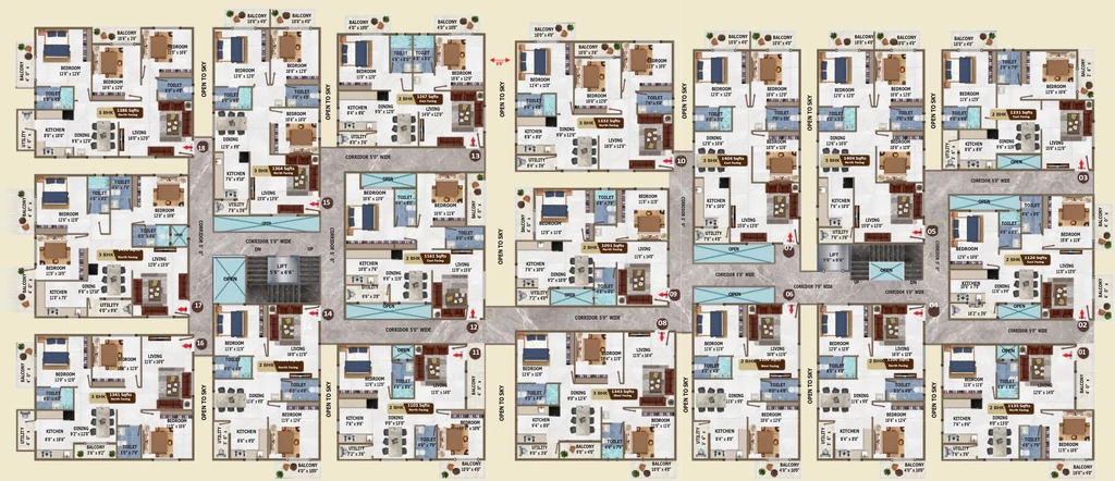 Floor Plan of Sinovik Nirvana in Sarjapur Road, Bangalore - Image 357446