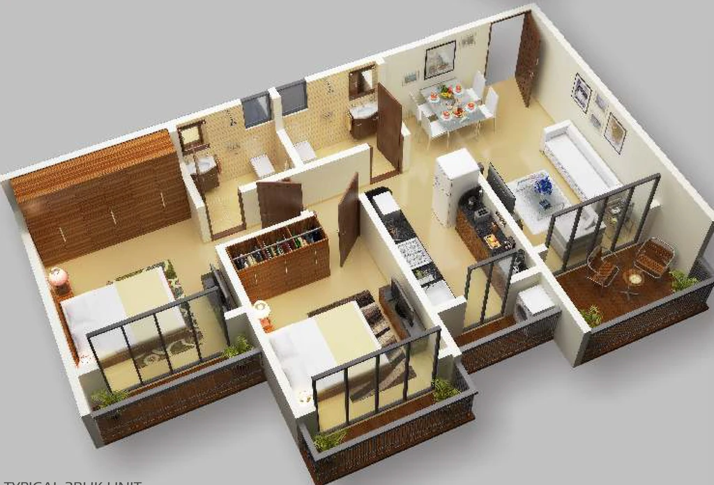 2 BHK Flat in Ashapura Neelkanth Shrushti in Kalyan West, Thane - Image 895398