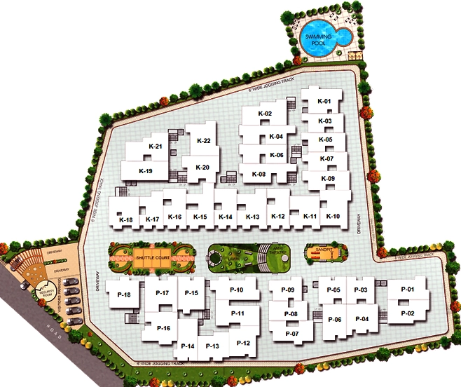Master Plan of EAPL Sri Tirumala Sarovar in Hosur Road, Bangalore - Image 363442
