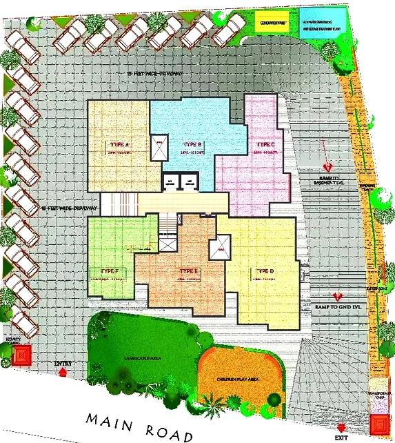 Master Plan of Vahe Landmark in Gunjur, Bangalore - Image 363406