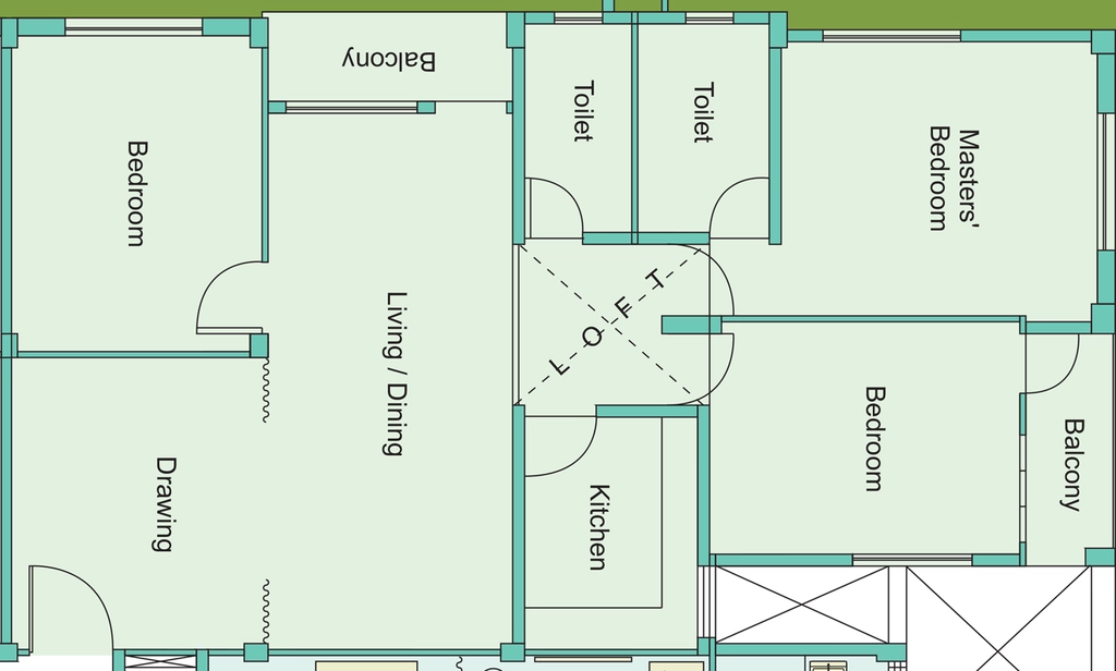 3 BHK Flat in R K Utthan 2 in Chinar Park, Kolkata - Image 903947