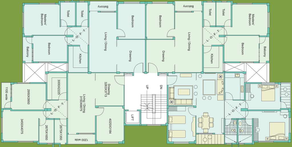 Floor Plan of R K Utthan 2 in Chinar Park, Kolkata - Image 371104