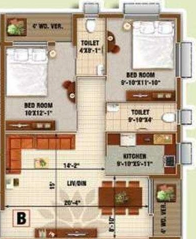 2 BHK Flat in Aspira Aashiyana in Rajarhat, Kolkata - Image 903688