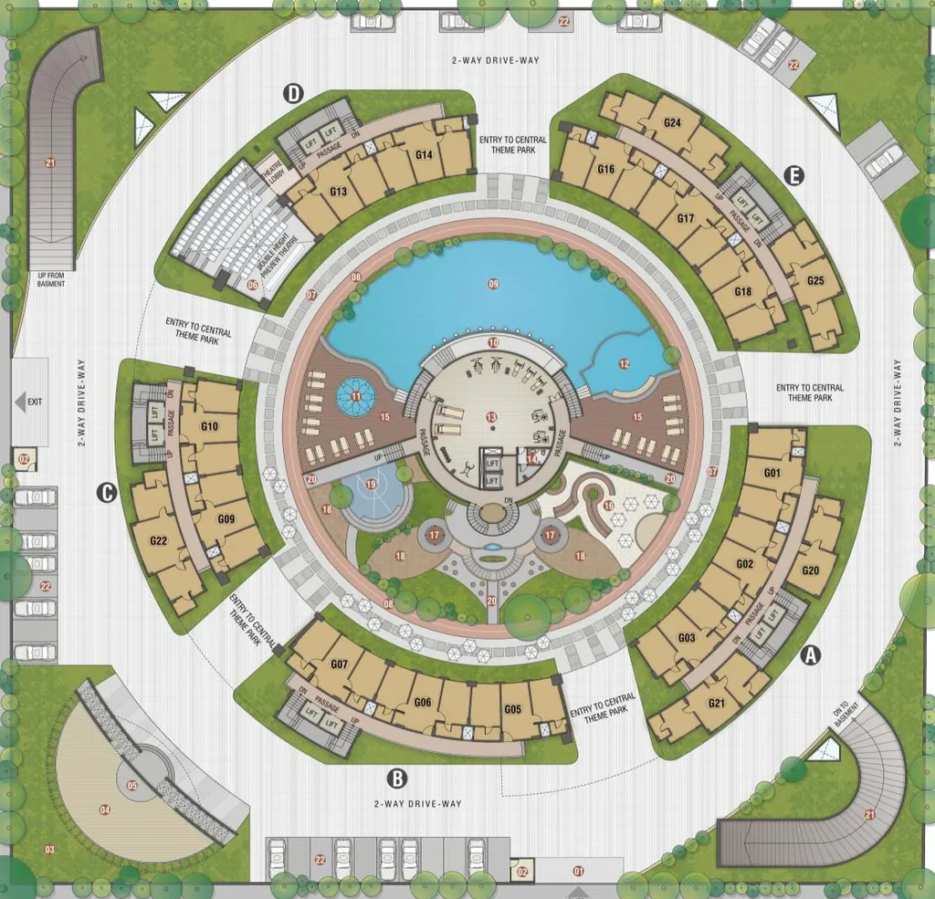 Master Plan of Rajhans Belliza in Dumas Road, Surat - Image 359998