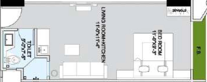 1 BHK Flat in Aakash Weekend Address in Dumas Road, Surat - Image 895595
