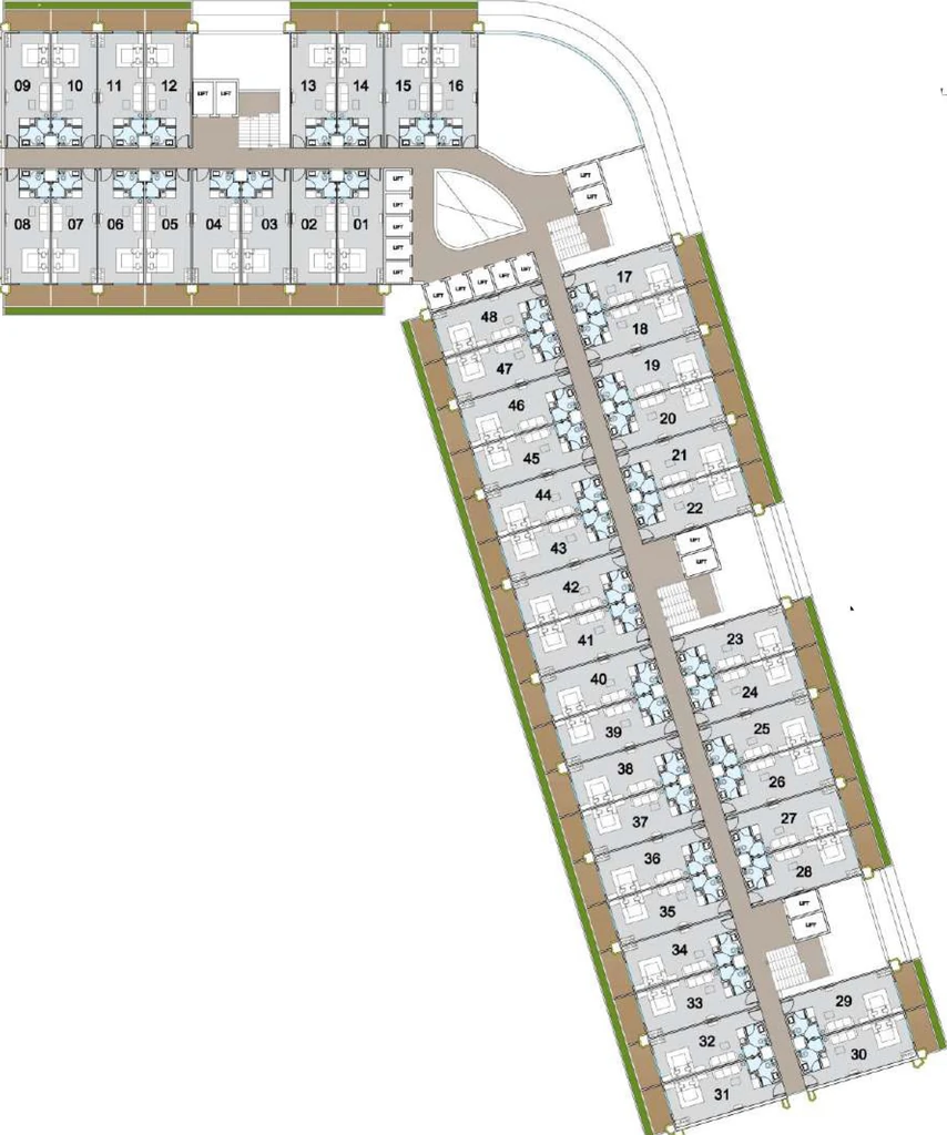 Floor Plan of Aakash Weekend Address in Dumas Road, Surat - Image 360047