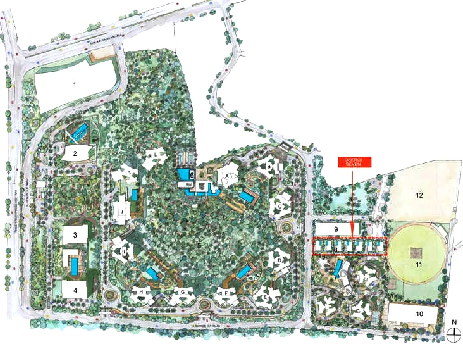 Master Plan of Oberoi Seven in Goregaon East, Mumbai - Image 358265