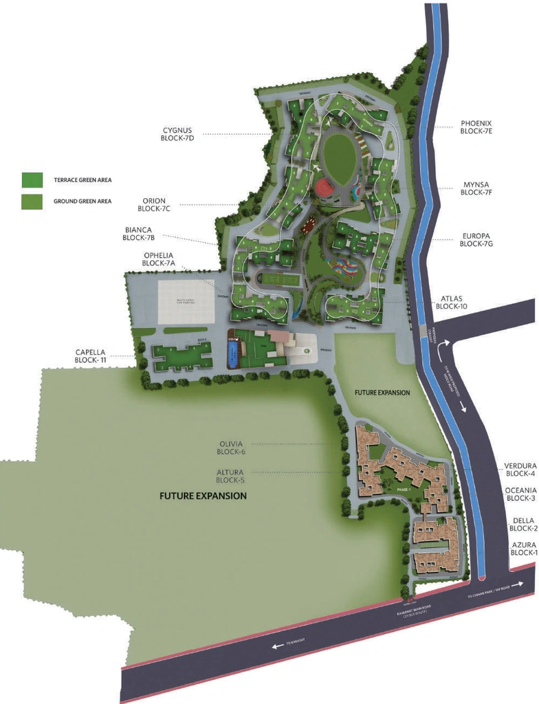 Master Plan of Siddha Galaxia Phase 2 in Rajarhat, Kolkata - Image 371138