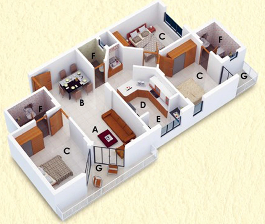 3 BHK Flat in Melonwood Manera in Edappally, Kochi - Image 893966