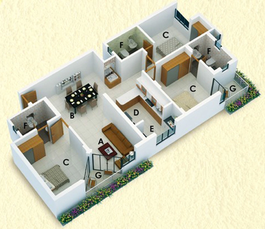 3 BHK Flat in Melonwood Manera in Edappally, Kochi - Image 893967