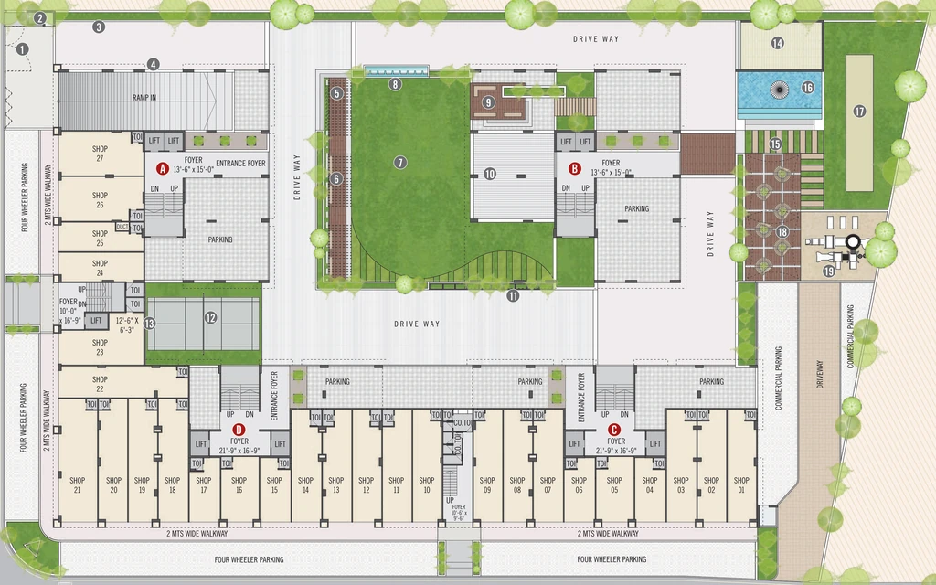 Master Plan of Tulsi Shyam Saanvi in Chandkheda, Ahmedabad - Image 358144