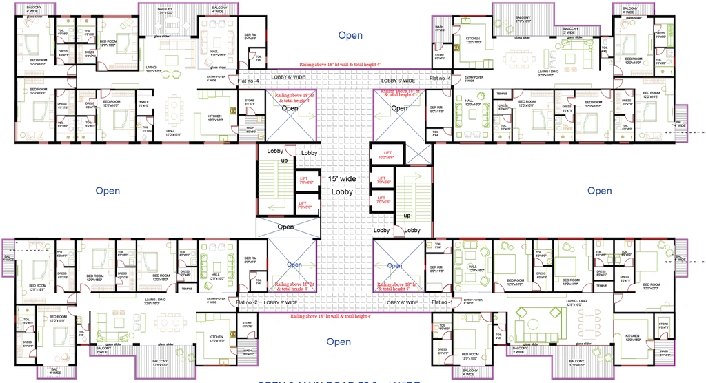 Floor Plan of Sahil Grand in Nipania, Indore - Image 368823