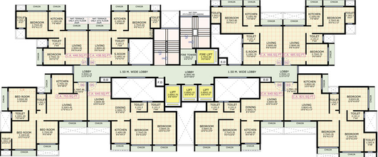 Floor Plan of Gami Jade in Vashi, Navi Mumbai - Image 36598