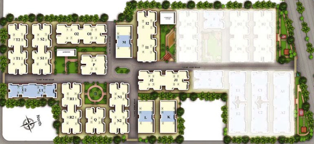 Master Plan of Adani Pratham in Tragad, Ahmedabad - Image 360064