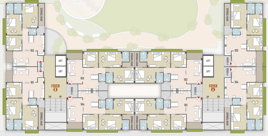 Floor Plan of Callisto Topaz in Shilaj, Ahmedabad - Image 358527