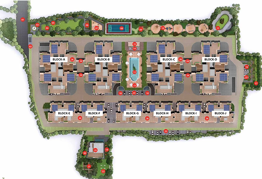 Master Plan of TVS Emerald Peninsula - Magnific in Manapakkam, Chennai - Image 358822
