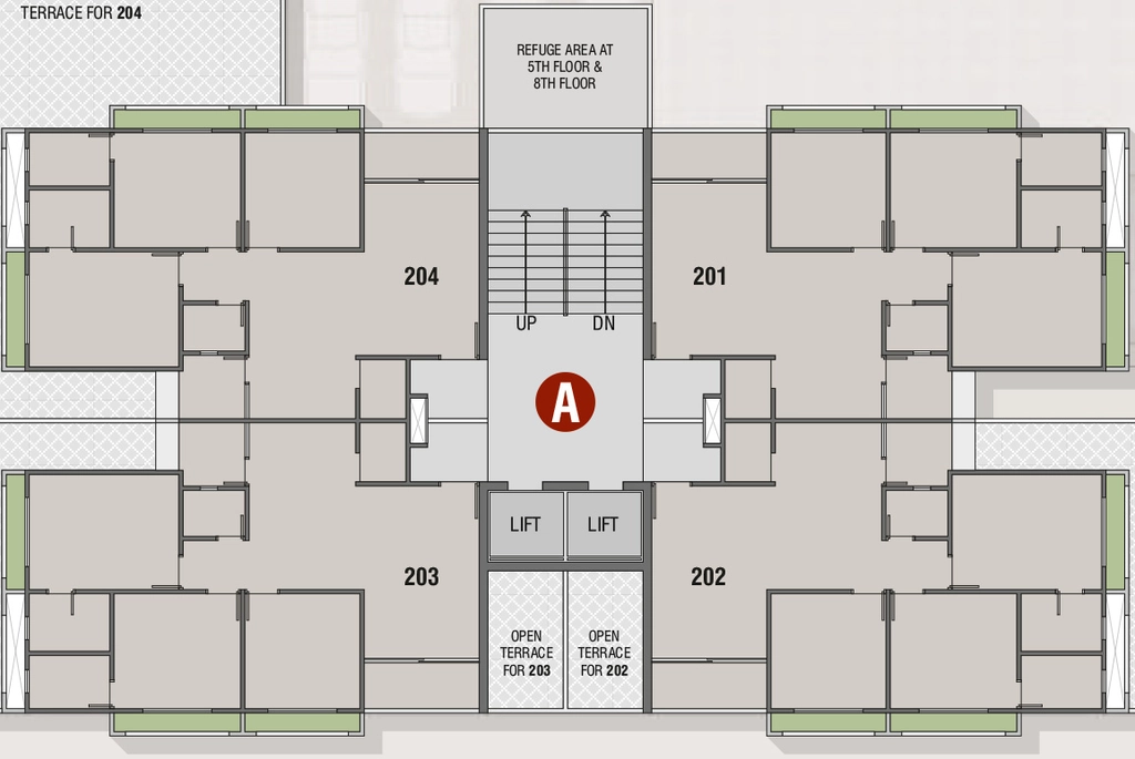 Floor Plan of Sankalp Satyaa Height in Chandkheda, Ahmedabad - Image 358622