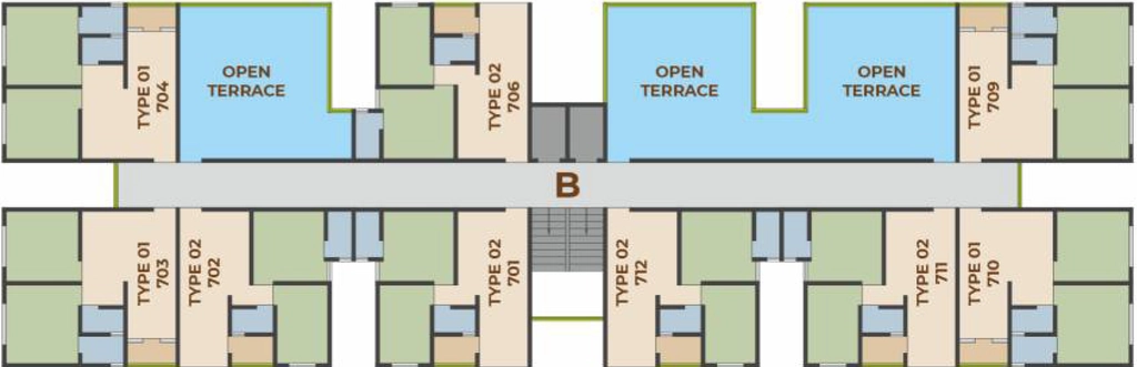 Floor Plan of Shreemad Glory in Vatva, Ahmedabad - Image 358668
