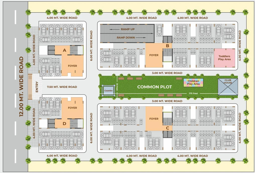 Master Plan of Shreemad Glory in Vatva, Ahmedabad - Image 358669