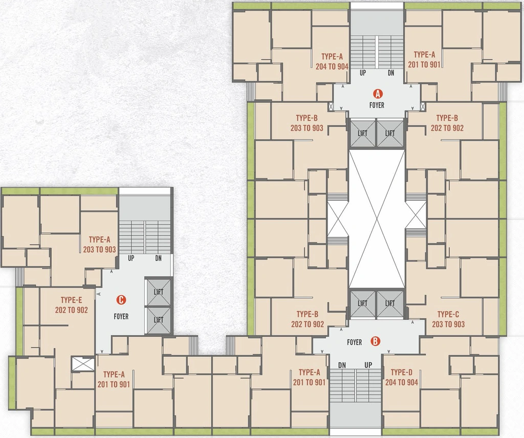 Floor Plan of Uma Shlok 99 in Chandkheda, Ahmedabad - Image 358781