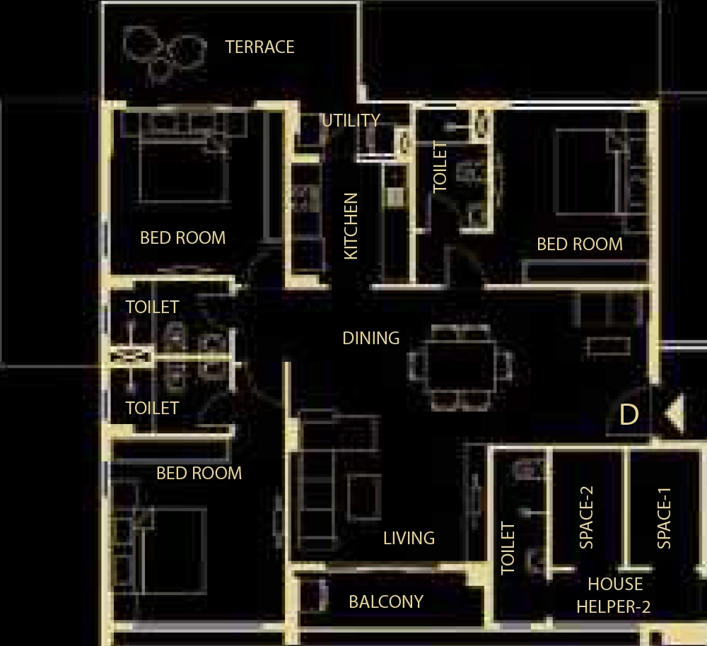 3 BHK Flat in Gangotri The Rise in Manicktala, Kolkata - Image 903706