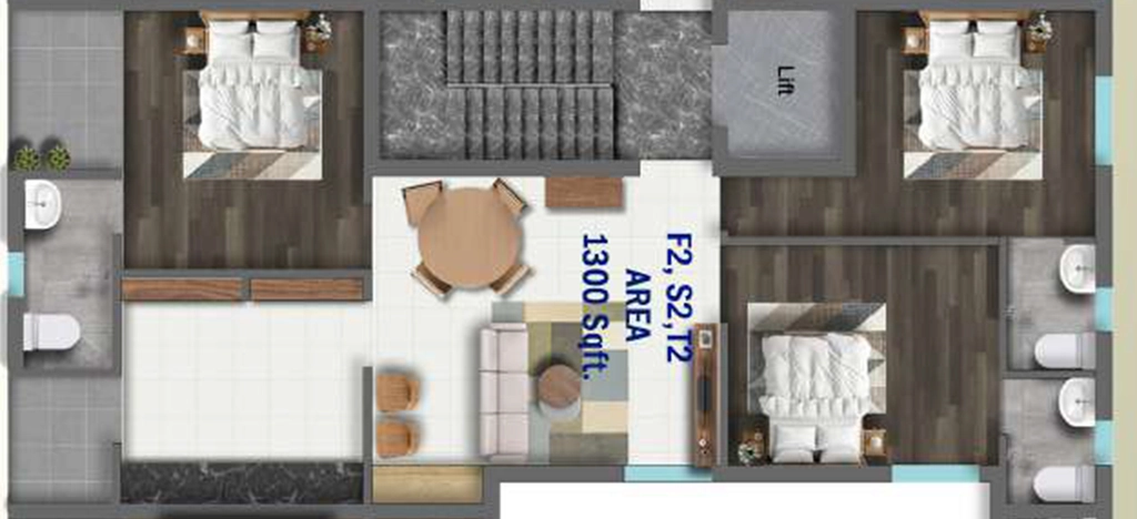 3 BHK Flat in Anugragha Mausami Golden Square in Madipakkam, Chennai - Image 894550