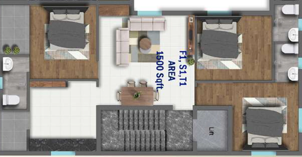 3 BHK Flat in Anugragha Mausami Golden Square in Madipakkam, Chennai - Image 894551