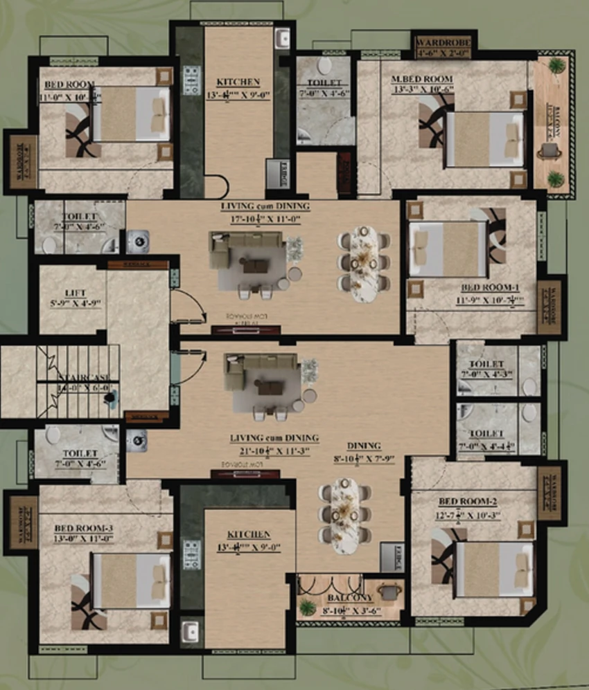Floor Plan of MJ Kamakotiagam in Velachery, Chennai - Image 359003