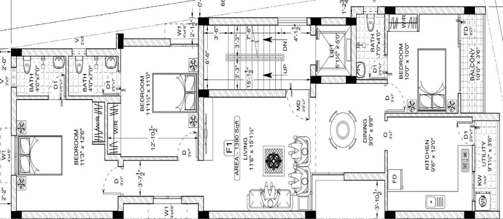 3 BHK Flat in Patson Paragon in Chromepet, Chennai - Image 894629