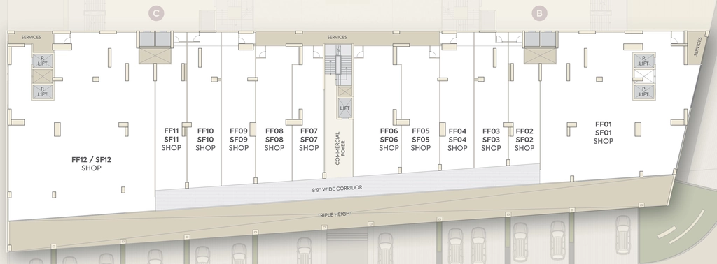 Floor Plan of Commercial Samasta Parisar in Bhayli, Vadodara - Image 359645