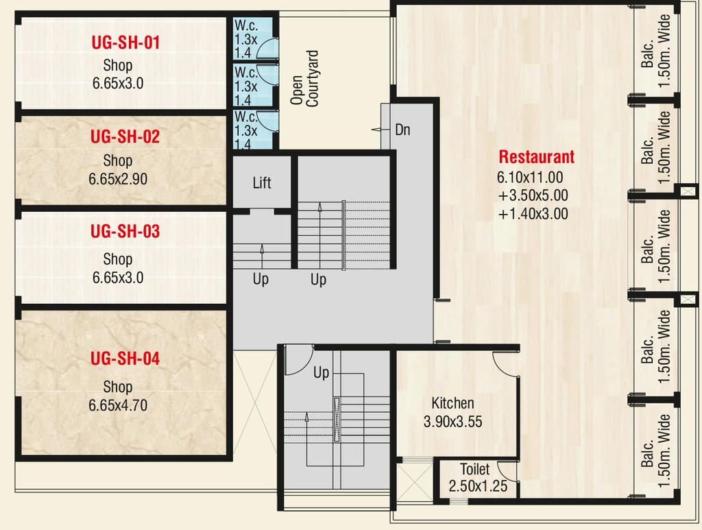Floor Plan of Commercial Kharangate Silicon Valley in Margao, Goa - Image 359667