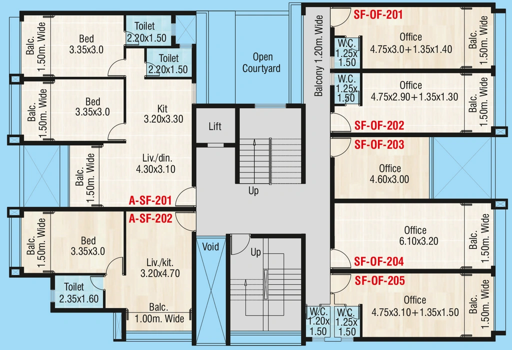 Floor Plan of Commercial Kharangate Silicon Valley in Margao, Goa - Image 359668