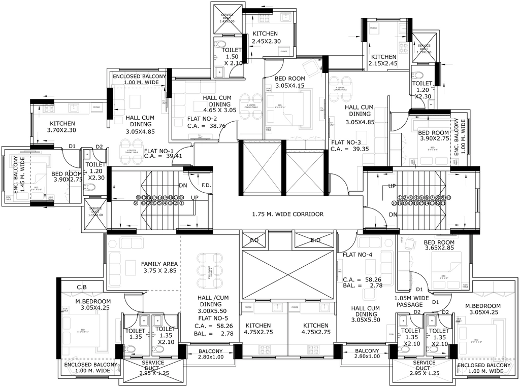 Floor Plan of Silver Varhaala Heights in Bhiwandi, Thane - Image 359692