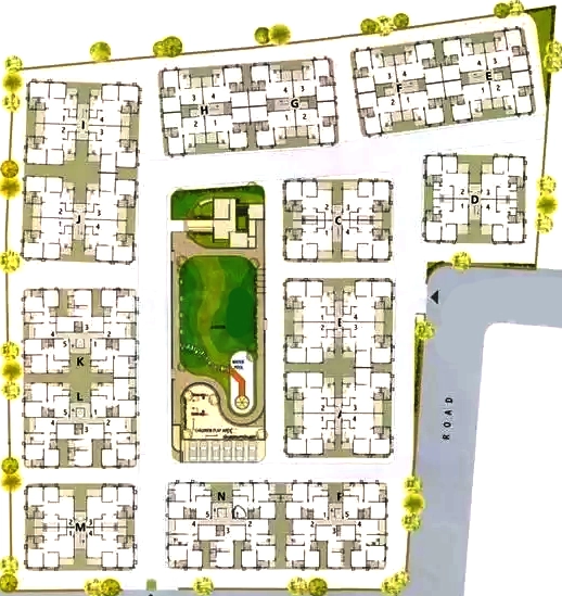 Master Plan of Sangani Samarthya Status 1 in Chandkheda, Ahmedabad - Image 360154