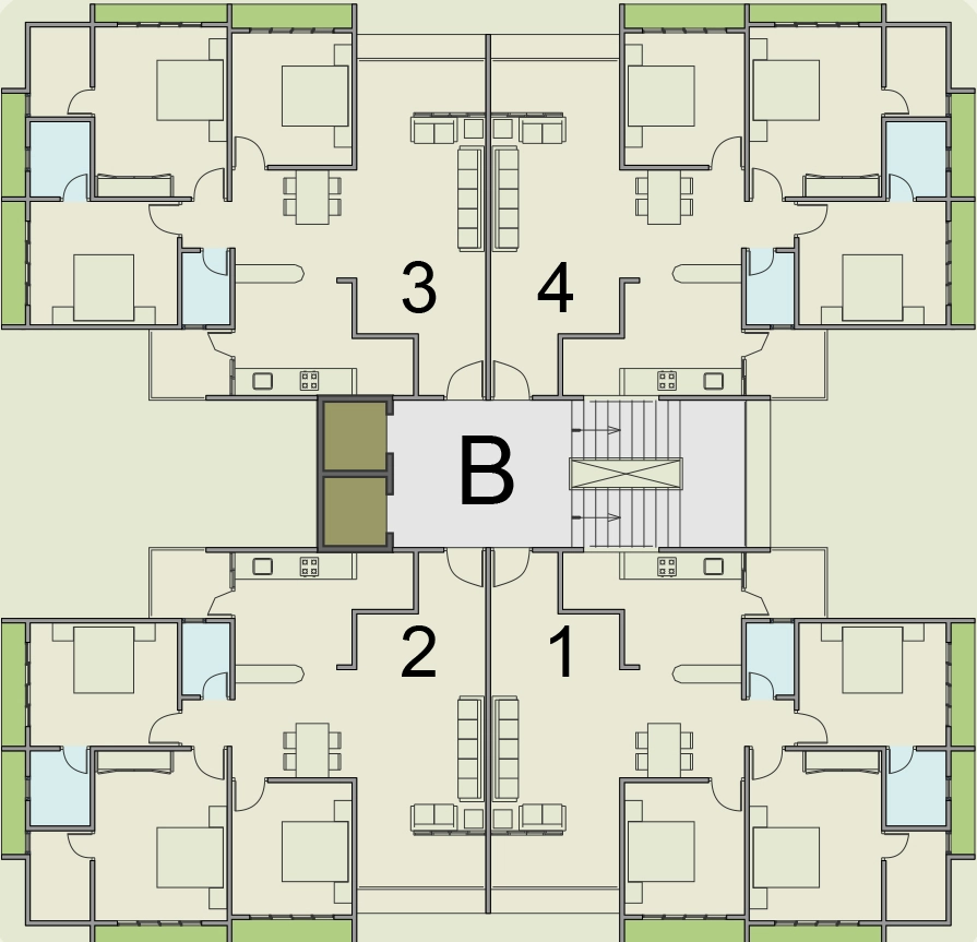 Floor Plan of Popular Paradise in Gota, Ahmedabad - Image 360171