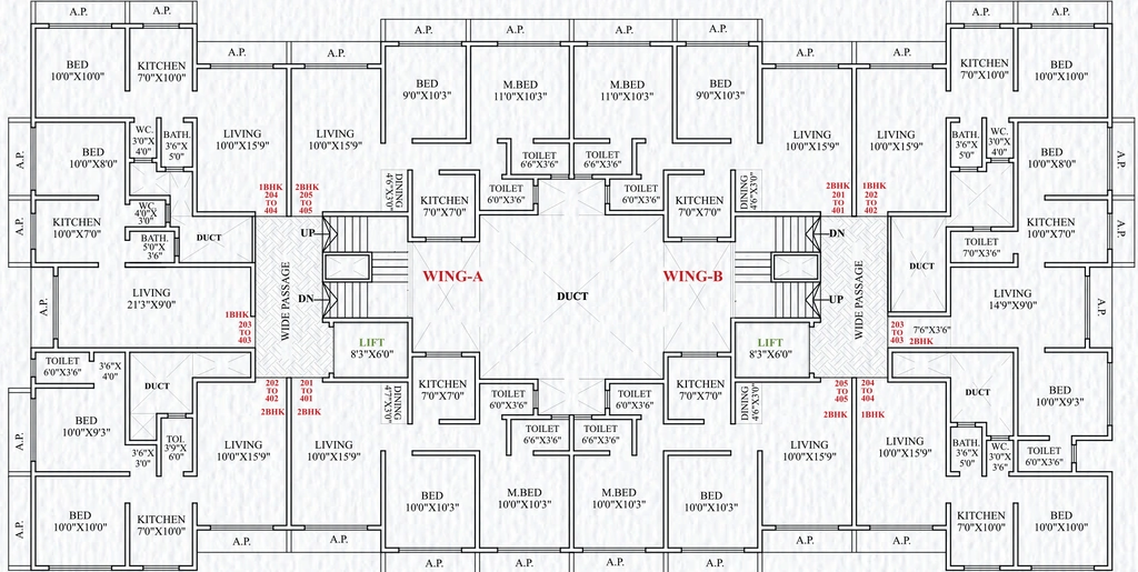 Floor Plan of Aavas Deepanjali CHSL in Nalasopara West, Palghar - Image 359785