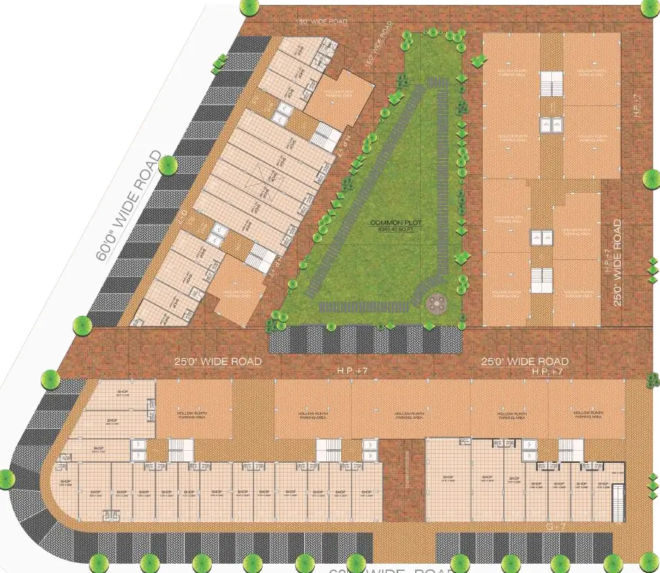 Master Plan of Mangla Gauri Residency in Nava Vadaj, Ahmedabad - Image 362103