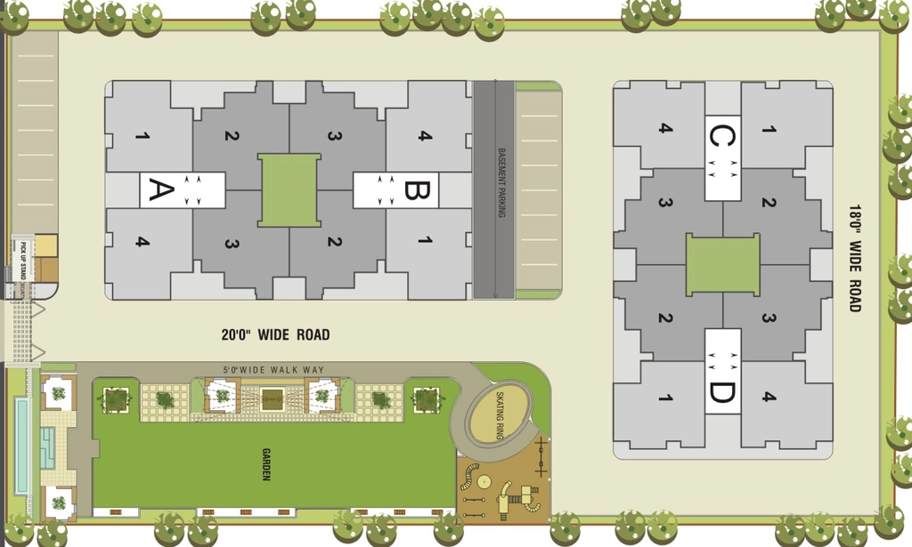 Master Plan of Poddar Heights in Chandkheda, Ahmedabad - Image 362119