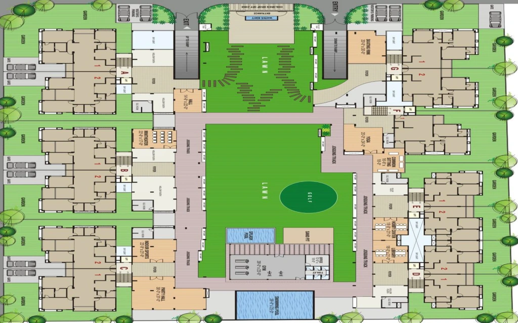 Master Plan of Mangalam Nirvana in Sola, Ahmedabad - Image 362179
