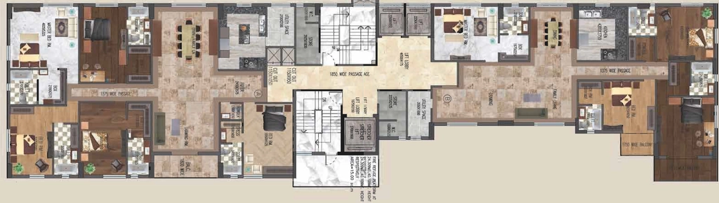 Floor Plan of Nexome Tripura in Ballygunge, Kolkata - Image 370617