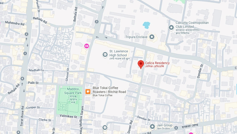Location of Celica Residency in Ballygunge, Kolkata - Image 370540