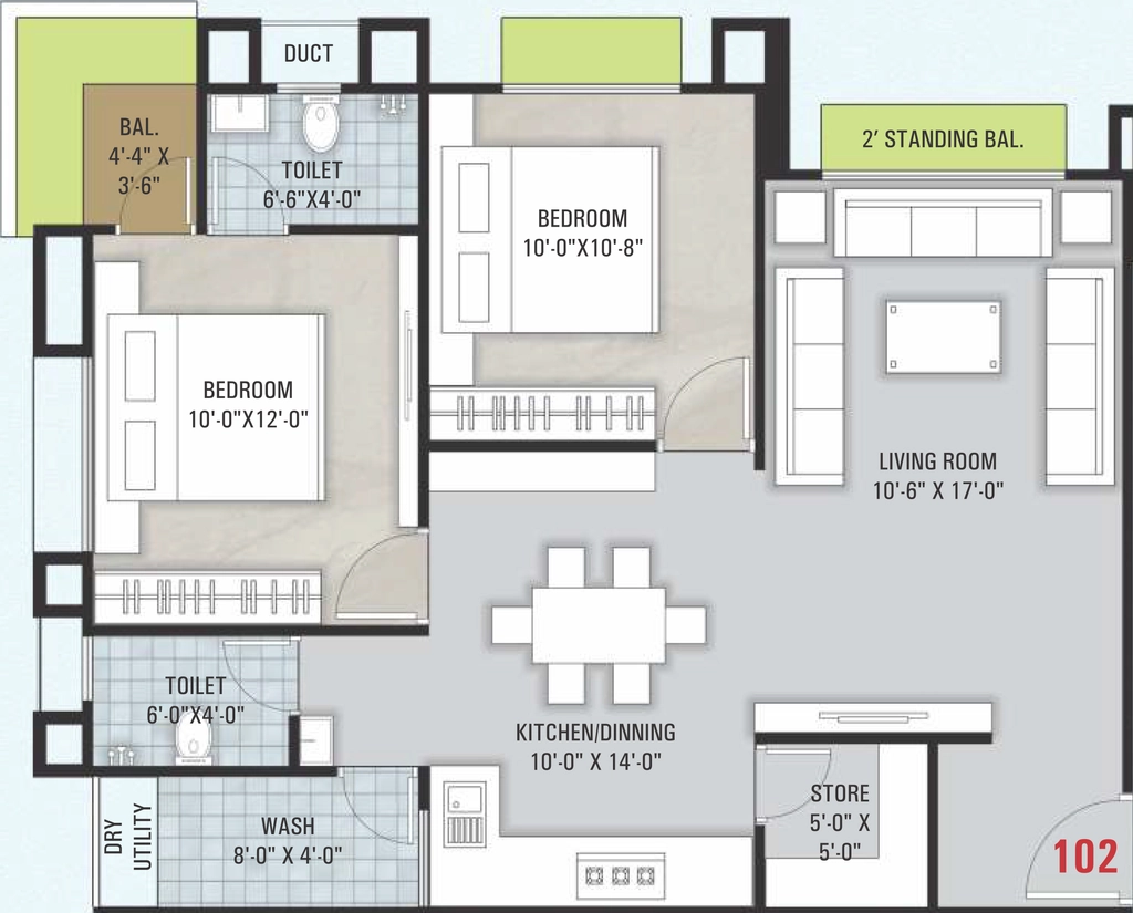 2 BHK Flat in Abhishek Sanctum Celino in Palanpur, Surat - Image 895845
