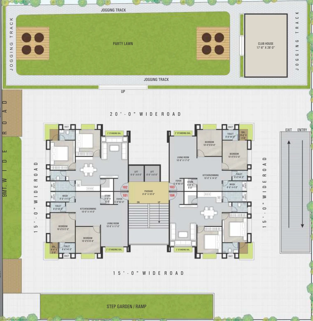 Master Plan of Abhishek Sanctum Celino in Palanpur, Surat - Image 360382