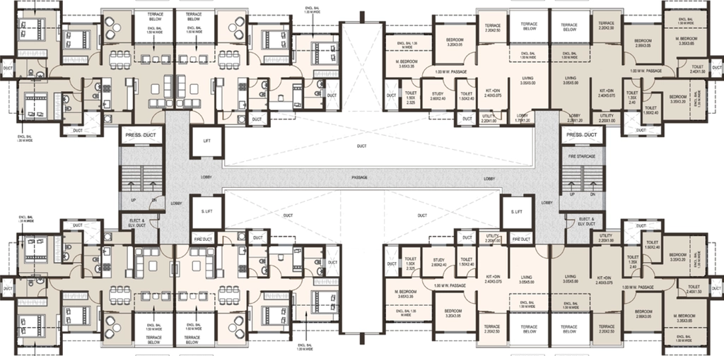 Floor Plan of Kolte Patil Life Republic Sector R7 7th Avenue I Towers in Hinjewadi, Pune - Image 361738