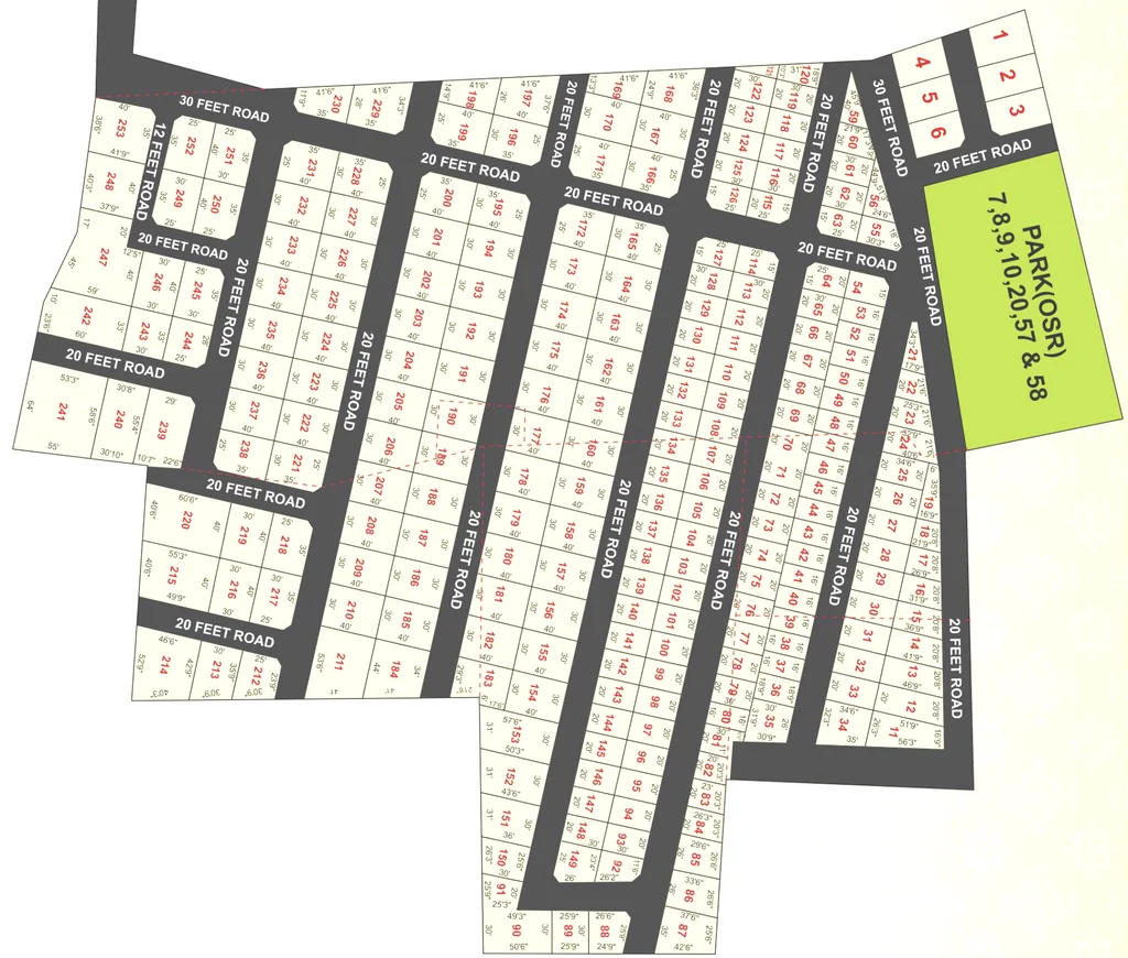 Master Plan of SND Om Lakshmi Nagar in Red Hills, Chennai - Image 360280