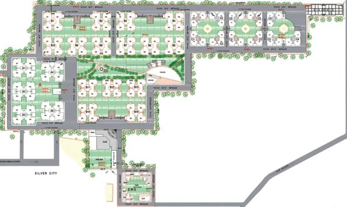 Master Plan of Pearls Nirmal Chhaya Towers in Zirakpur, Chandigarh - Image 360676