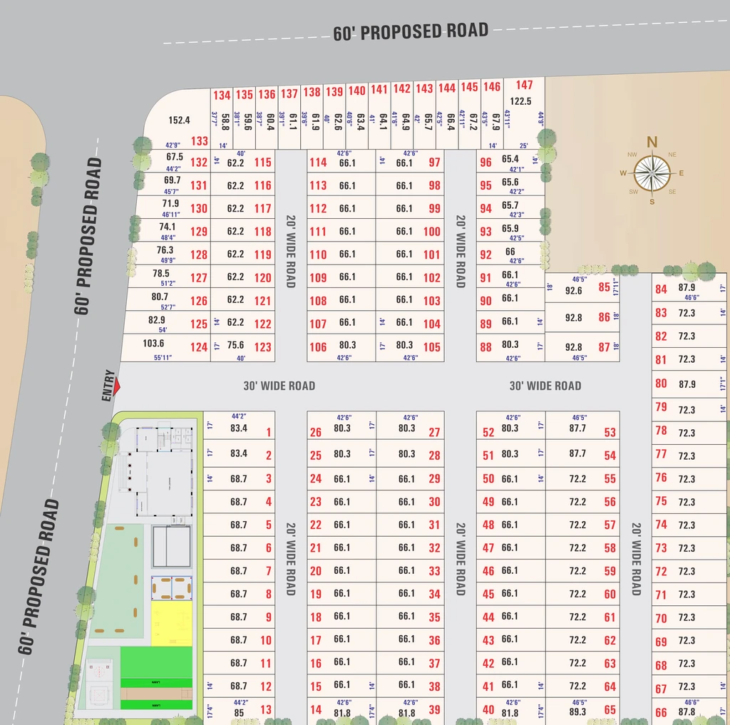 Master Plan of Gruham Palace in Choryasi, Surat - Image 360645