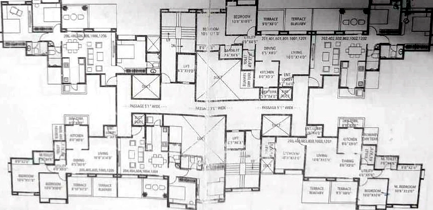 Floor Plan of Om Tropical Palms in Wakad, Pune - Image 360791