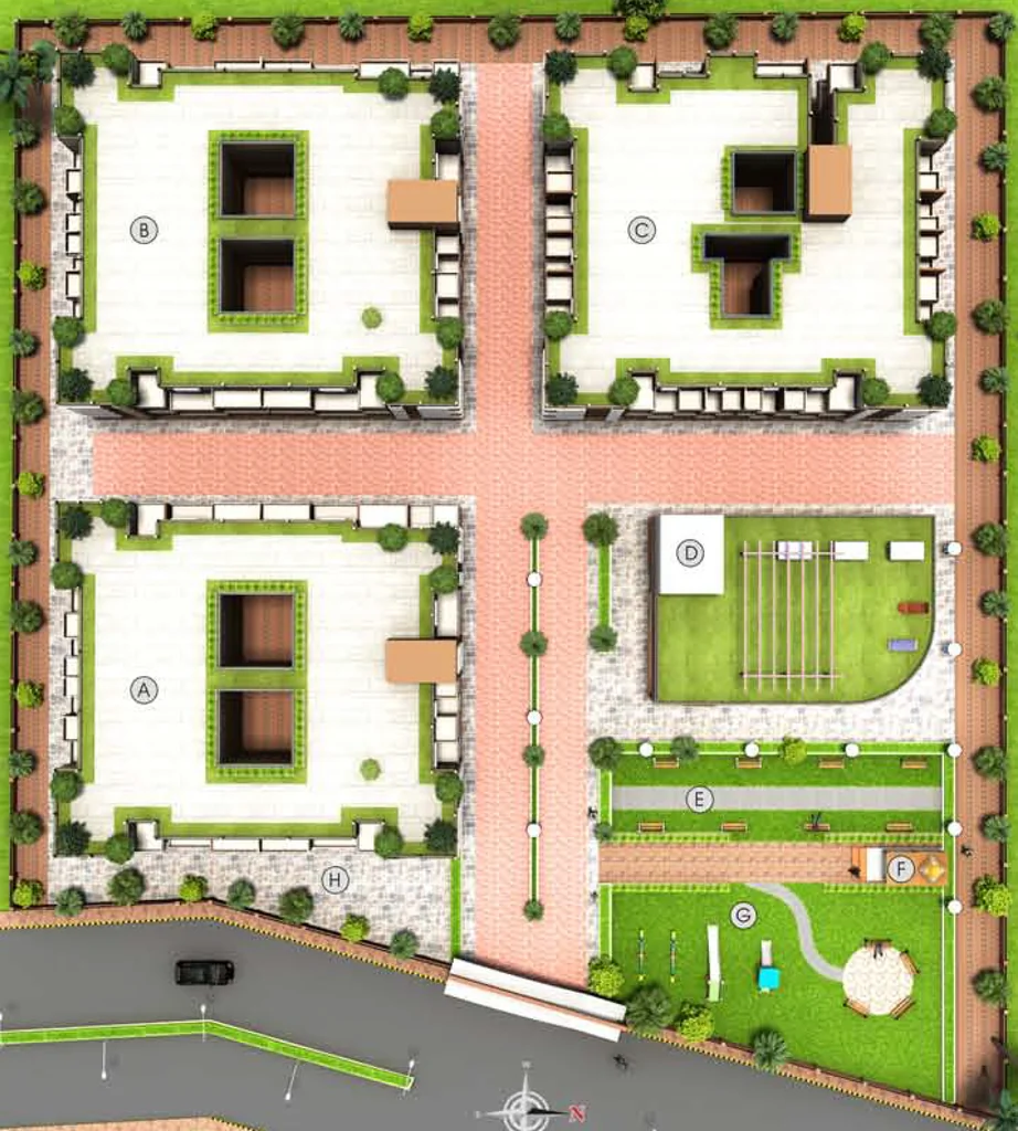 Master Plan of The Pristine Village Residency 3 in Kasarsai, Pune - Image 361017